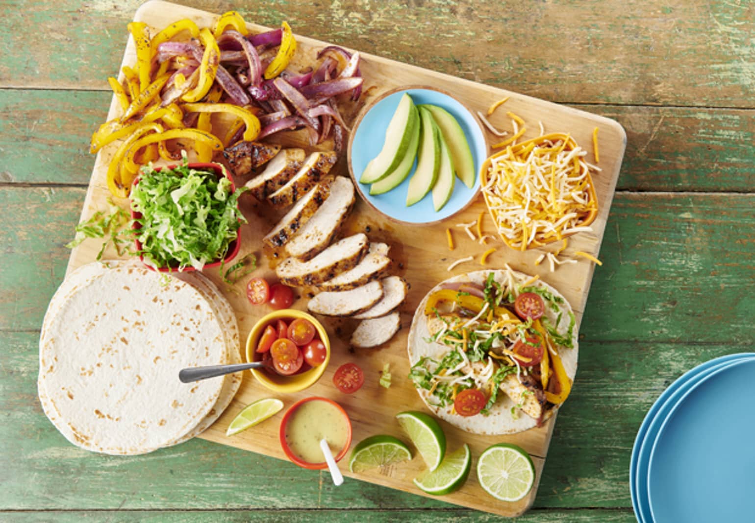 Grilled Chicken and Veggie Fajitas